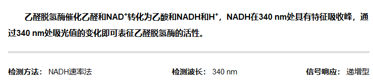 乙醛脫氫酶活性檢測試劑盒說明圖