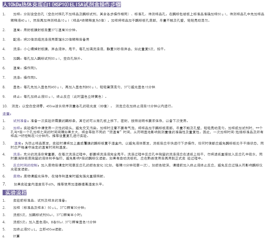 人10kDa熱休克蛋白1elisa試劑盒實(shí)驗(yàn)圖